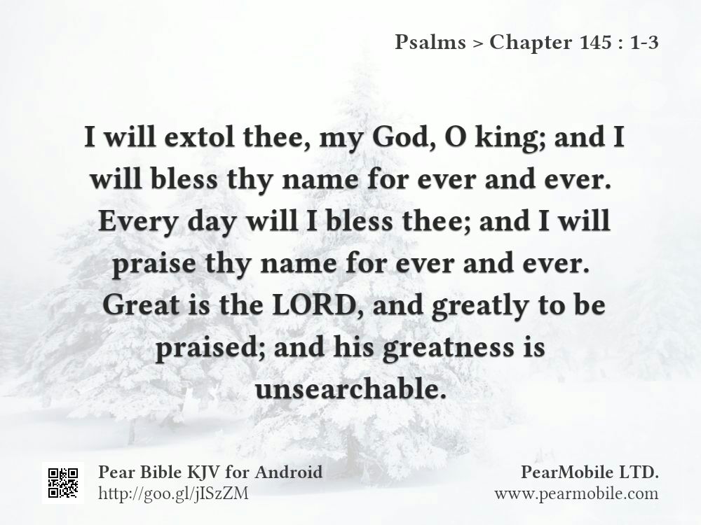 Psalms, Chapter 145:1-3